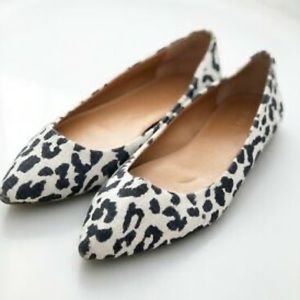 J.Crew pointy toe leopard flats